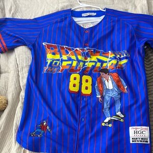 Nostalgia Blue Back to the Future Kids Jersey